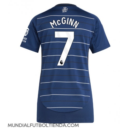 Camiseta Aston Villa John McGinn #7 Tercera Equipación Replica 2024-25 para mujer mangas cortas